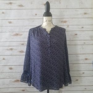 NWT - Lucky Brand🍀Navy Floral Print